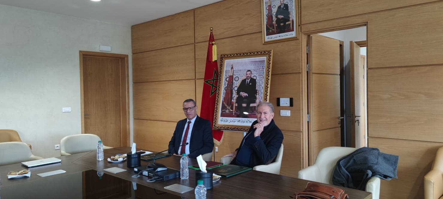 Con il Rettore dell'Università di Tangeri per la firma di collaborazione con l'Università di Verona