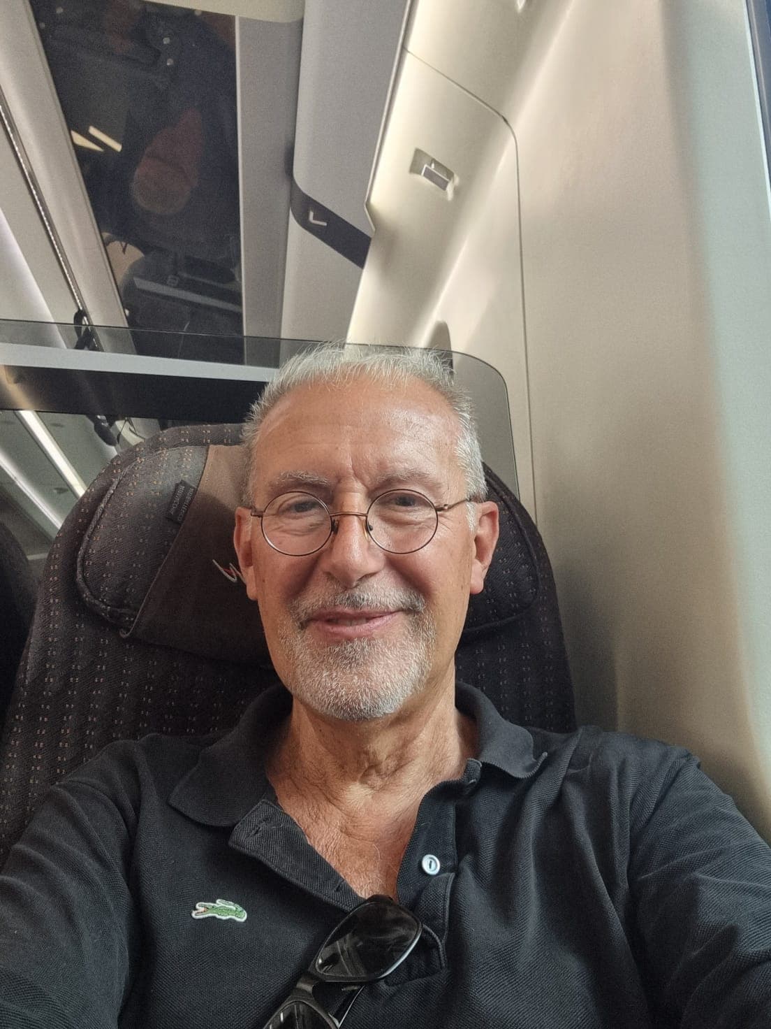 G. Fracastoro in treno per Milano